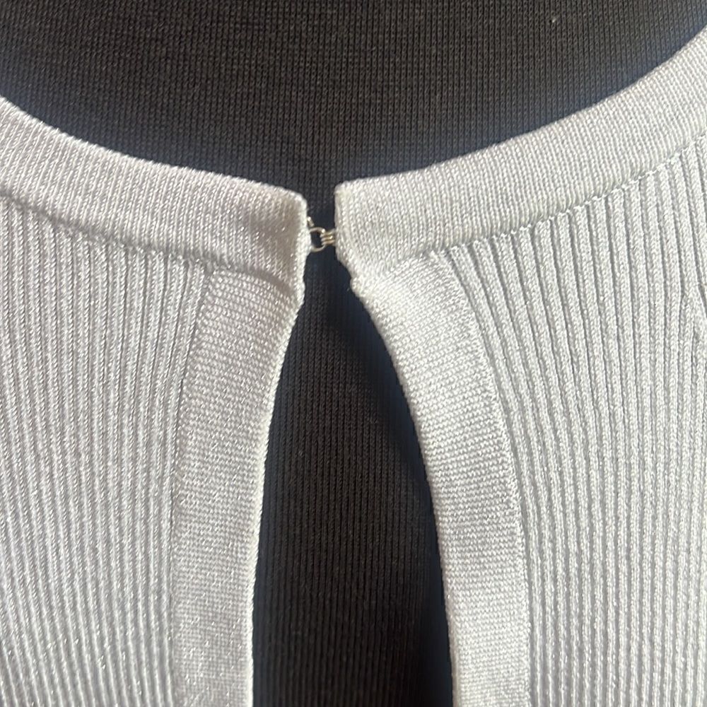🐘Etcetera Light Silver Sparkly Cardigan - Picture 3 of 4